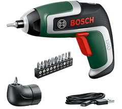 Bosch Akkuschrauber IXO (7. Generation, mit Winkelaufsatz) für 36,99€ (Vergleich: 59,75€)