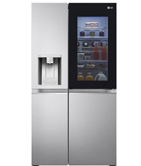 LG GSXV91BSAF, Klasse F, 635 L, Side-by-Side Kühlschrank mit InstaView, Total No Frost mit Gefrierfach, Crushed Ice – & Wasserspender mit UVnano für 1.519,98€ (VG: 1678€)