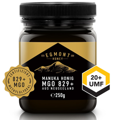 Egmont Honey Manuka Honig MGO 829+ 250g Original aus Neuseeland für 44,99€ (Vergleich: 74,99€)