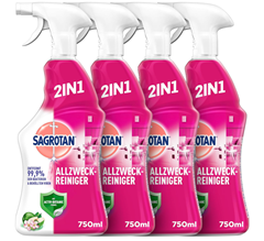 [Prime Spar Abo] Sagrotan Allzweck-Reiniger Blütenfrische & Grüner Apfel (4 x 750 ml) für 8,93€ (Vergleich: 13€)