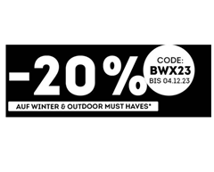 SportScheck: 20% Extra Rabatt auf Winter und Outdoor Must Haves