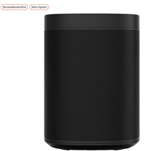 SONOS One SL Lautsprecher App-steuerbar, Schwarz für 125€ (VG: 139€)