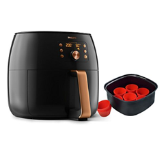 PHILIPS Heißluftfritteuse HD9860/90 inkl. Back-Set für 249,99€ (Vergleich: 309€)