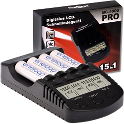 Akku Ladegerät Kraftmax BC-4000 Expert für 23,18€ (Vergleich: 29,30€)