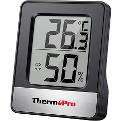 ThermoPro TP49B Digitales Mini Thermo-Hygrometer für 7,25€ (Vergleich: 12,96€)