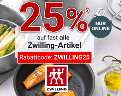 Zurbrüggen: 25% Rabatt auf fast alle ZWILLING Artikel (nur Online)