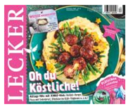 Jahresabo der Zeitschrift “Lecker” (bis zu 14 Ausgaben) für 54€ + 45€ Prämie für den Werber