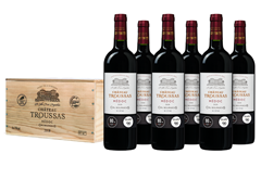 Die Weinbörse: 6 Flaschen Château Troussas ‘Collection Privée’ Cru Bourgeois Médoc in Holzkiste für 39,99€ (statt 74,94€)