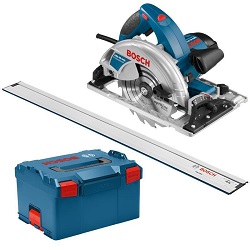 Bosch Professional Handkreissäge GKS 65 GCE mit L-Boxx und Führungsschiene FSN 1600 für 283,05€ (Vergleich: 344€)