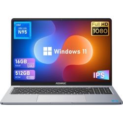 ACEMAGIC Laptop (Metallgehäuse, 16 Zoll FHD, 16 GB LPDDR5, 512 GB SSD, Intel N95 (bis zu 3,40 GHz), Win 11 Pro) für 277,99€