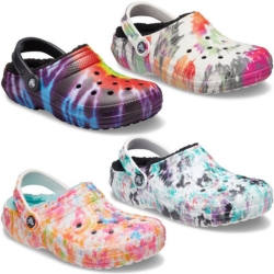 Crocs Classic Lined Tie Dye Clog Unisex Sandalen – gefüttert (Gr.: 33 – 49) für 19,99€ (VG: 24,48€)