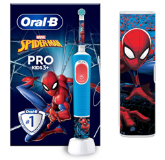Oral-B Pro Kids Spiderman Elektrische Zahnbürste inkl. Reiseetui für 22,99 € (Vergleich: 31,99 €)