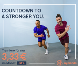 Gymondo: Jahresmitgliedschaft für 39,99€ und somit 3,34€ im Monat