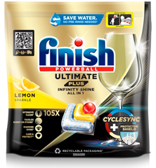 [Spar Abo] Finish Ultimate Plus Infinity Shine Citrus Spülmaschinentabs (105 Tabs) für 13,91€ (Vergleich: 19,43€)