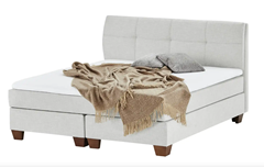 Boxspringbett SKAGEN BEDS Vegg (180x200cm, H2/H3) für 699€ (Vergleich: 1.318,90€)