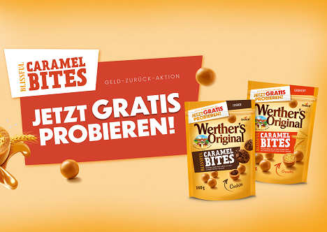 Werther’s Original Caramel Bites Dank Erstattung kostenlos testen