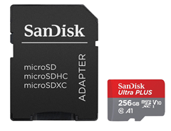 SANDISK Ultra PLUS microSDXC Speicherkarte 256 GB (160 MB/s) für 17,99€