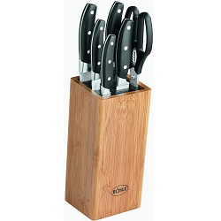 7-teiliger Rösle Cuisine Messerblock aus Bambusholz mit Messern und Küchenschere für 47,80€ (Vergleich: 68,95€)