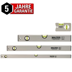 Walter Wasserwaagen-Set mit 3 Libellen (40, 60, 100cm) und Miniwasserwaage für 19,90€ (Vergleich: 29,90€)