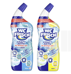 WC-Frisch WC Reiniger Gel Ozeanfrische oder Lemon (750 ml) für je 1,19€ (Vergleich: 1,95€)