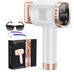 IPL Gerät Haarentfernung Laser (9 Energiestufen, 3 Erweiterte Funktionen, 999.999 Lichtimpulse) für 29,19€