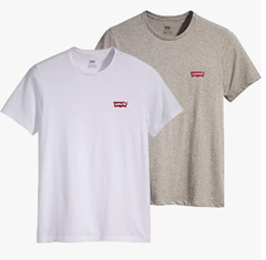 Doppelpack Levi’s Herren Crewneck Graphic T-Shirt für 20€ (Vergleich: 30,12€)