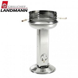 Landmann Edelstahl Holzkohlegrill in Säulenform für 44,95€ (Vergleich: 55€)