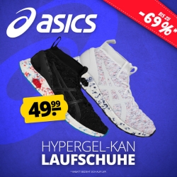 ASICS HyperGEL-Kan Herren Laufschuhe in drei Farbdesigns (Gr.: 41,5 – 49) für 49,99€ zzgl. evtl. Versand