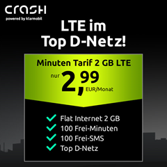 2GB LTE Tarif im Vodafone Netz mit 100 Freiminuten und 100 Frei-SMS für 2,99€ im Monat – keine Anschlussgebühr dank Werbeeinwilligung