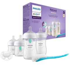 Philips Avent Babyflaschen Geschenkset mit AirFree Ventil für Neugeborene (4 Babyflaschen, ultra soft Schnuller und Flaschenbürste) für 24,99€ (Vergleich: 32,98€)