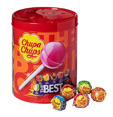 Chupa Chups Best of Lutscher-Dose (enthält 50 Lollis in 7 Geschmacksrichtungen) für 6,75€ (Vergleich: 12,68€)