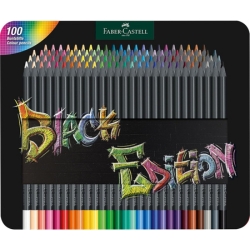 Faber-Castell Buntstifte – Black Edition, 100er Metalletui (116490) für 43,69€ (VG: 54,99€)