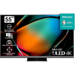 Hisense 55U8KQ Mini LED 4K ULED Smart TV (55 Zoll, Dolby Vision IQ & Atmos, 120Hz Panel, HDR10+) für 799€ (VG: 948€)