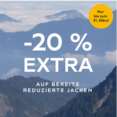 Jack Wolfskin: 20% Extra-Rabatt auf bereits reduzierte Jacken