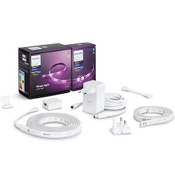 Philips Hue White & Color Ambiance Lightstrip Plus 2m Basis + 1m Erweiterung für 70,99€ (Vergleich: 86,81€)
