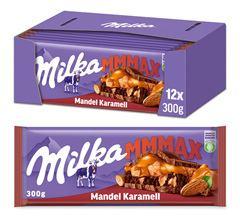 Milka Mandel Karamell (12 x 300g) für 21,87€ (Vergleich: 41,40€)