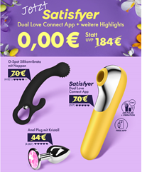 Eis.de: 3 verschiedene Tagestipps für je 0€ mitbestellbar (z.B. Satisfyer ‚Dual Love Connect App‘ ab 39,95€)