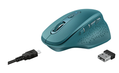 Trust Ozaa Wiederaufladbare Funkmaus blau für 19,99€ (Vergleich: 36,99€)