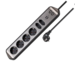 Brennenstuhl Ecksteckdosenleiste 6-fach mit 2x USB für 23,69€ (Vergleich: 34,73€)