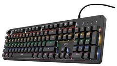 Trust Mechanische Gaming Tastatur GXT 863 Mazz für 19,99€ (Vergleich: 37,99€)
