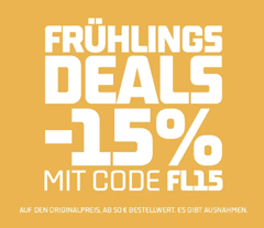 Foot Locker: 15% Rabatt auf ausgewählte Artikel (ab 50€ MBW)