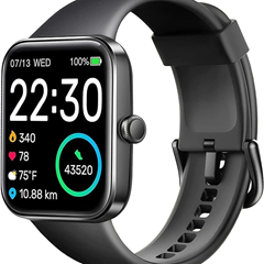 SKG Smartwatch für Damen Herren,Fitness Tracker 5ATM Schwimmen Wasserdicht,Gesundheitsmonitor Für Herzfrequenz, Blutsauerstoff, Schlaf,1,7“Touchscreen für 39,99€