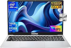 ACEMAGIC Laptop, Metallgehäuse, 15,6 Zoll FHD, 16GB DDR4 512GB SSD, Intel 12th Alder Lake Quad-Core N95 (bis zu 3,40 GHz) mit Dual WiFi, BT5.0, USB3.2×2, Type C, HDMI für 259,20€