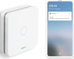 Netatmo – Smarter Kohlenmonoxidmelder, WLAN, 10-Jahres-Batterie, 85 dB Alarm, Selbsttest-Funktion, kein Smart-Home-System nötig, Zertifizierungen EN 50291 und NF, NCO-DE für 74,99€