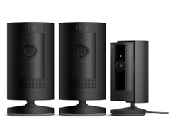 2 x Ring Außenkamera Akku (Stick Up Cam) + Ring Innenkamera (Indoor Camera 2. Gen.) für 119,99€