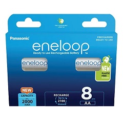 8er Pack Eneloop AA Mignon Akkus BK-3MCDE/8BE (2.000 mAh) für 19,99€ (Vergleich: 29,34€)