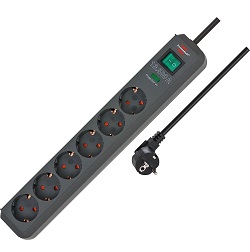 6-fach Steckdosenleiste Brennenstuhl Eco-Line mit Überspannungsschutz für 9,99€ (Vergleich: 13,60€)