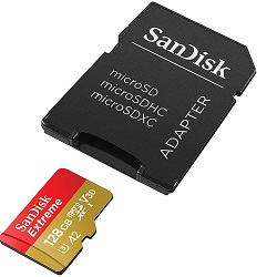 128 GB Speicherkarte SanDisk Extreme microSDXC UHS-I für 13,79€ (Vergleich: 16,79€)