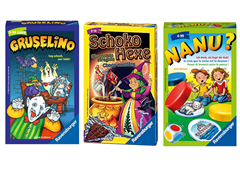 Ravensburger – Gruselino, Schoko Hexe oder Nanu? Mitbringspiel für je 3,99€ (Vergleich: 5,99€)