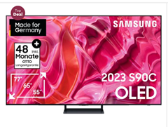 Samsung GQ77S90CAT OLED-Fernseher (195 cm/77 Zoll, Smart-TV) für 1.678,95€ (Vergleich: 2.599€)